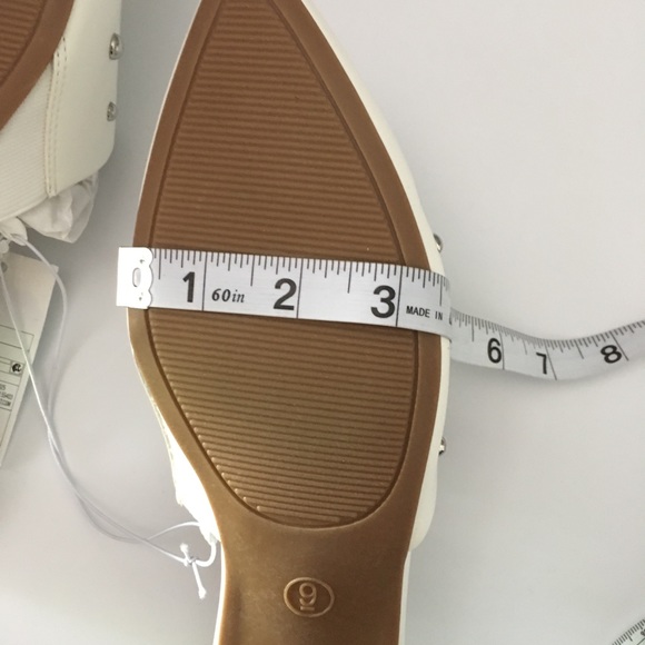 Women's Kari Studded Mules White-S5-B7 - Picture 8 of 8